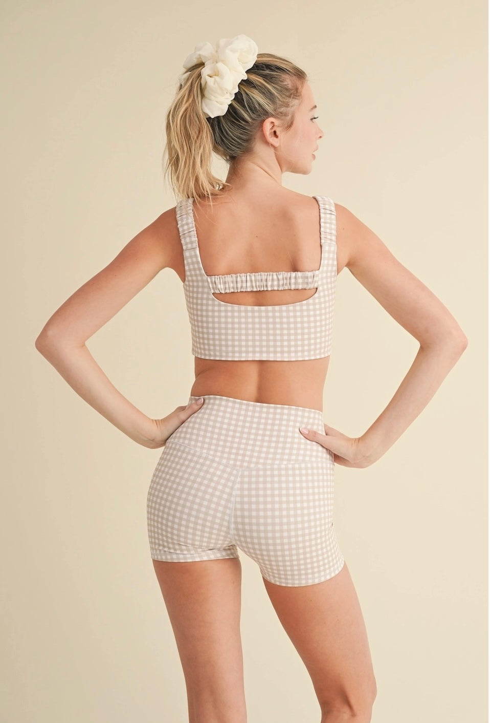 Brown Gingham shorts
