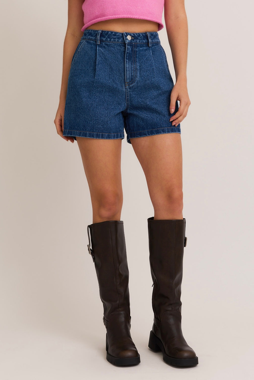 Indigo Denim Shorts