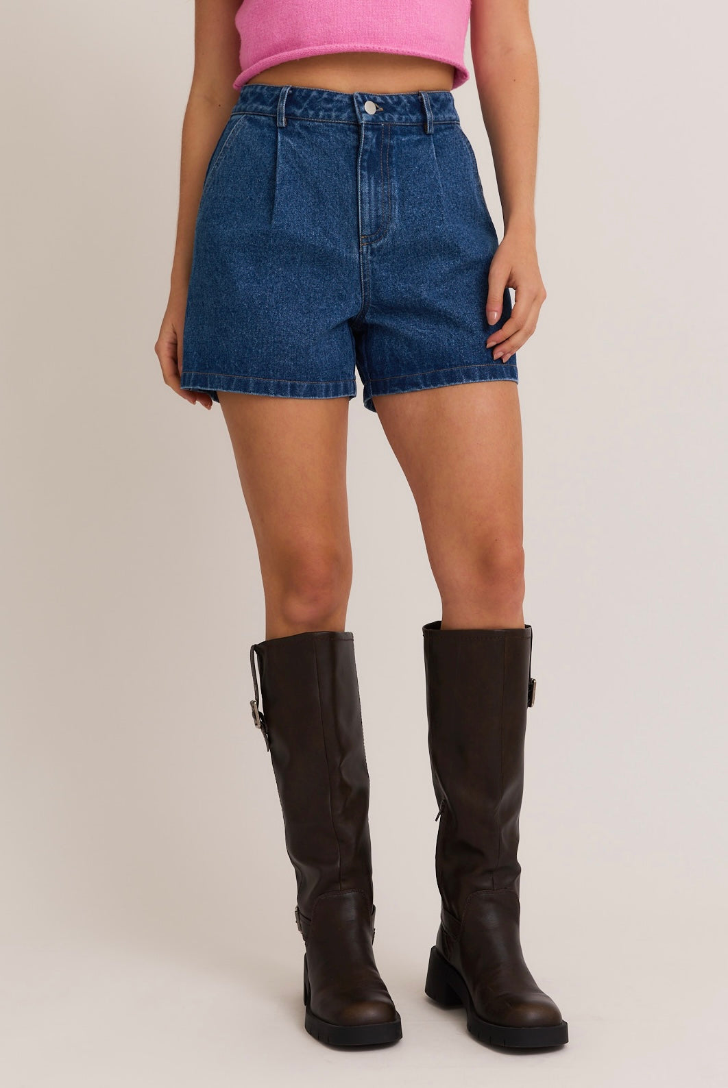 Indigo Denim Shorts