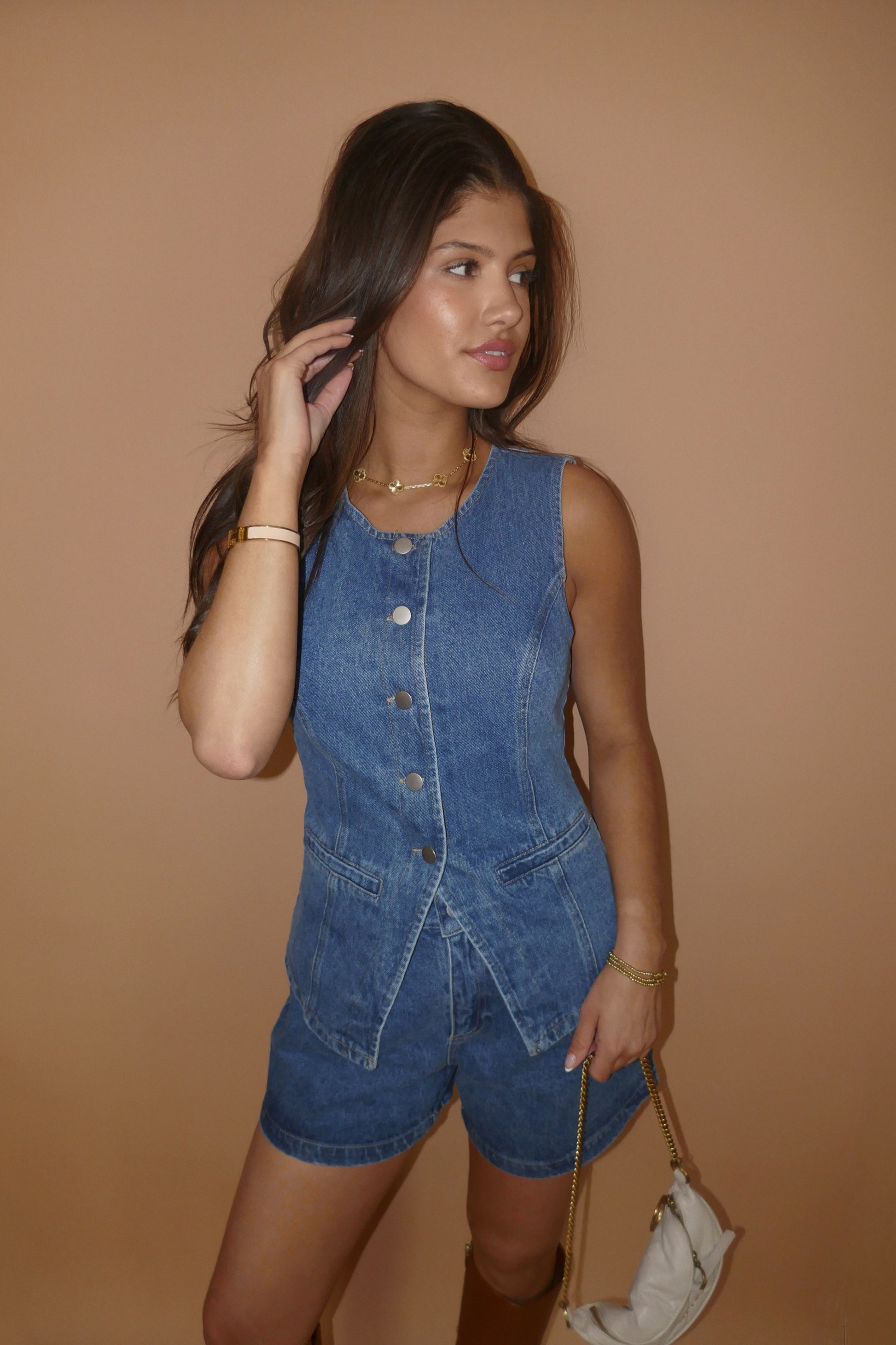Indigo Ease Denim Top