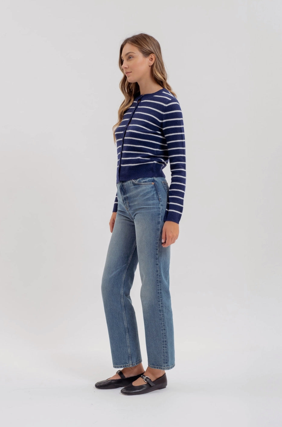 Navy Sailor Striped Sweater