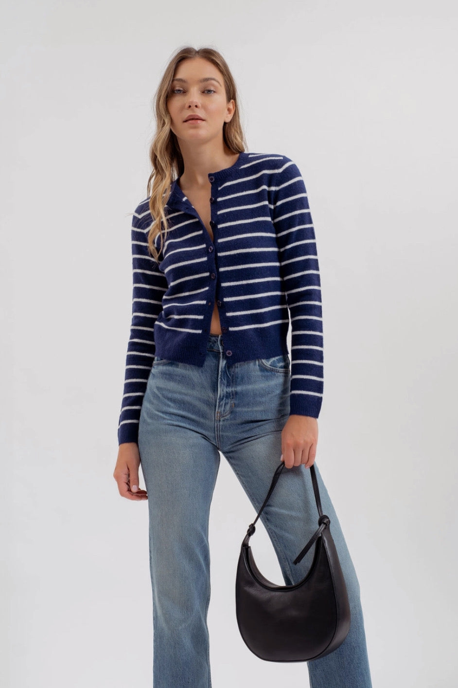 Navy Sailor Striped Sweater