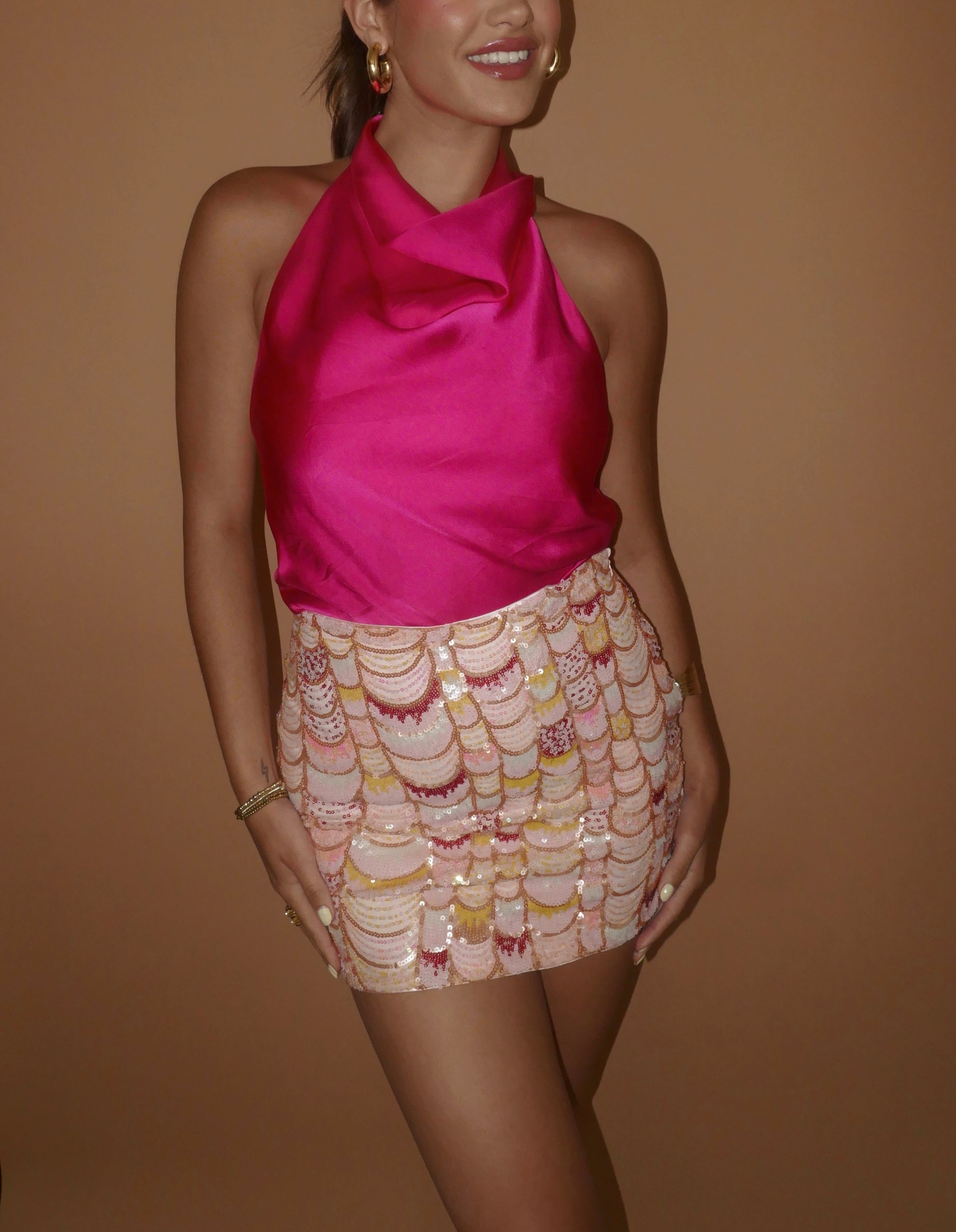 Sequin Mini Skirt