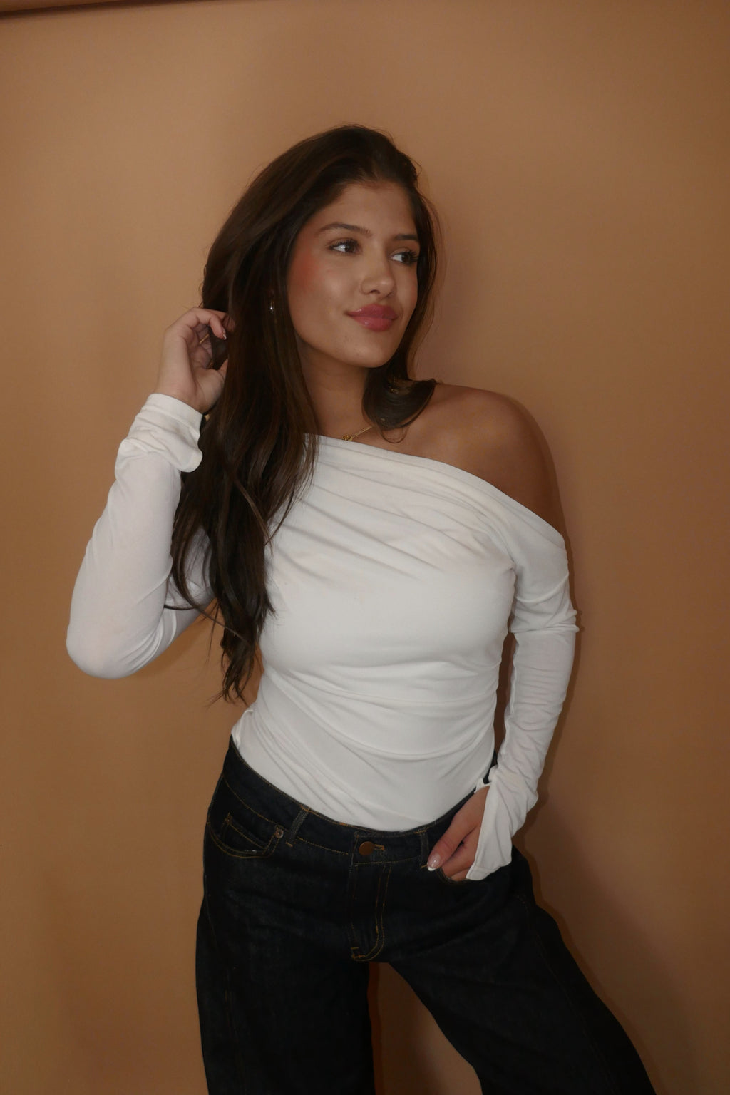 Off-White Off The Shoulder Top