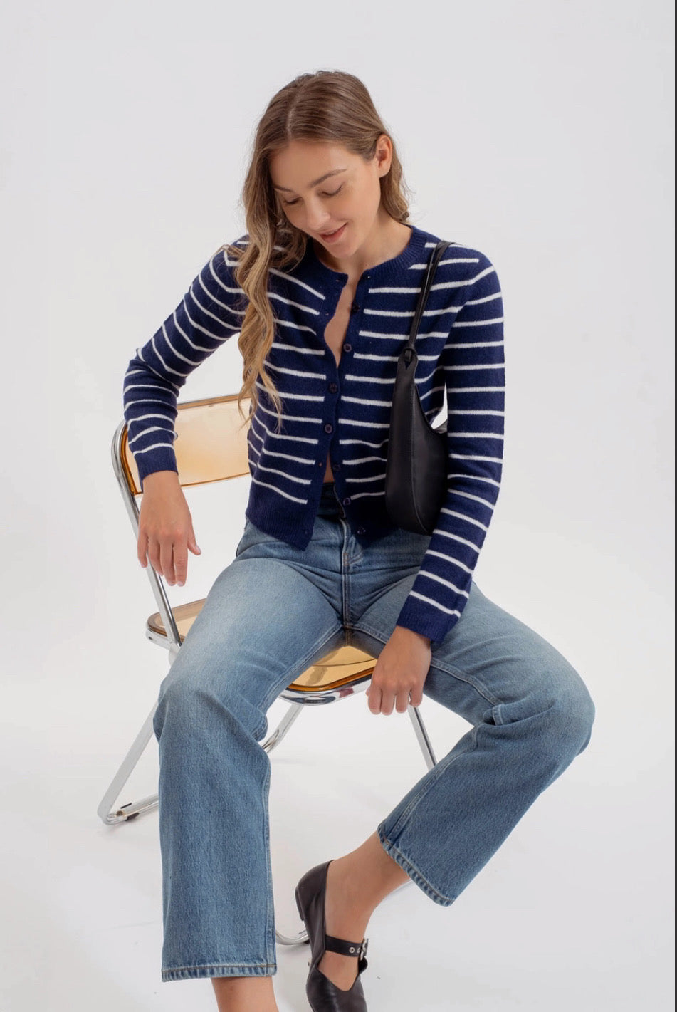 Navy Sailor Striped Sweater